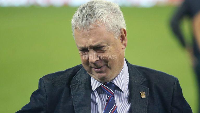 Wakefield Trinity chairman John Minards appeared devastated by his team's relegation