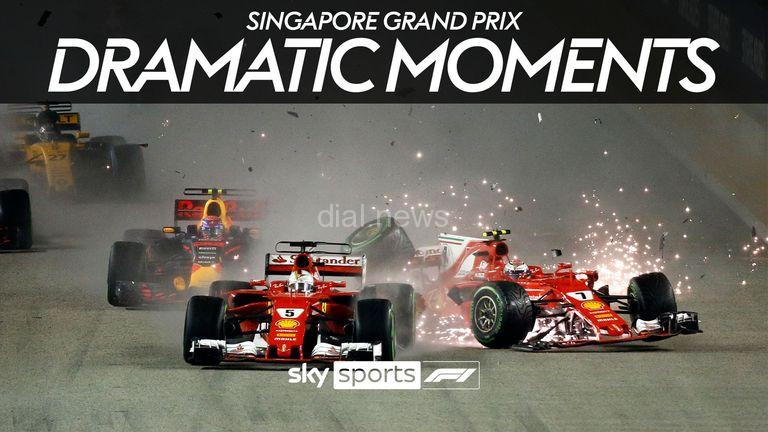 Look back at some of the most dramatic moments to have taken place at the Singapore Grand Prix.